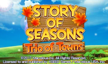 Story of Seasons - Trio of Towns (USA) screen shot title